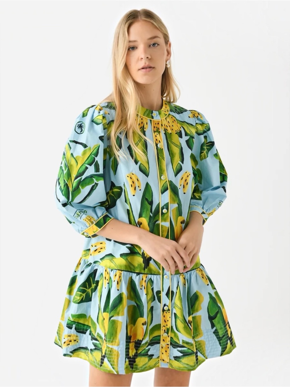 NWT FARM Rio Summer Foliage Dress Size M - Picture 7 of 14